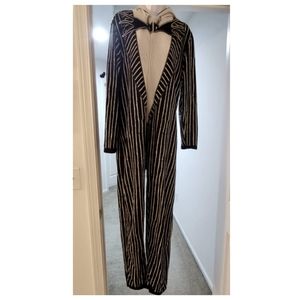 Nightmare Before Christmas Jack Skellington Cosplay Onesie, Men's Size Med